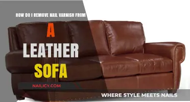Leather Sofa Stain: Removing Nail Varnish