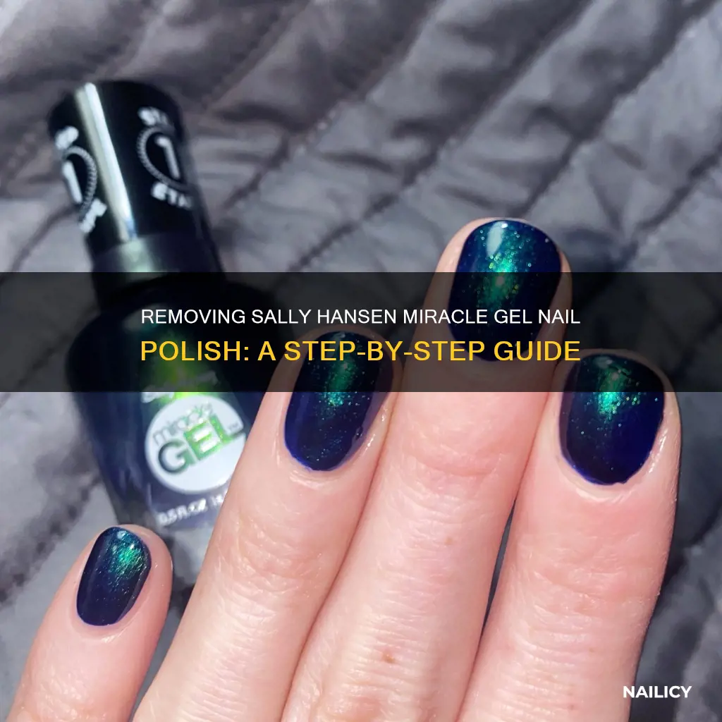 how do i remove sally hansen miracle gel nail polish