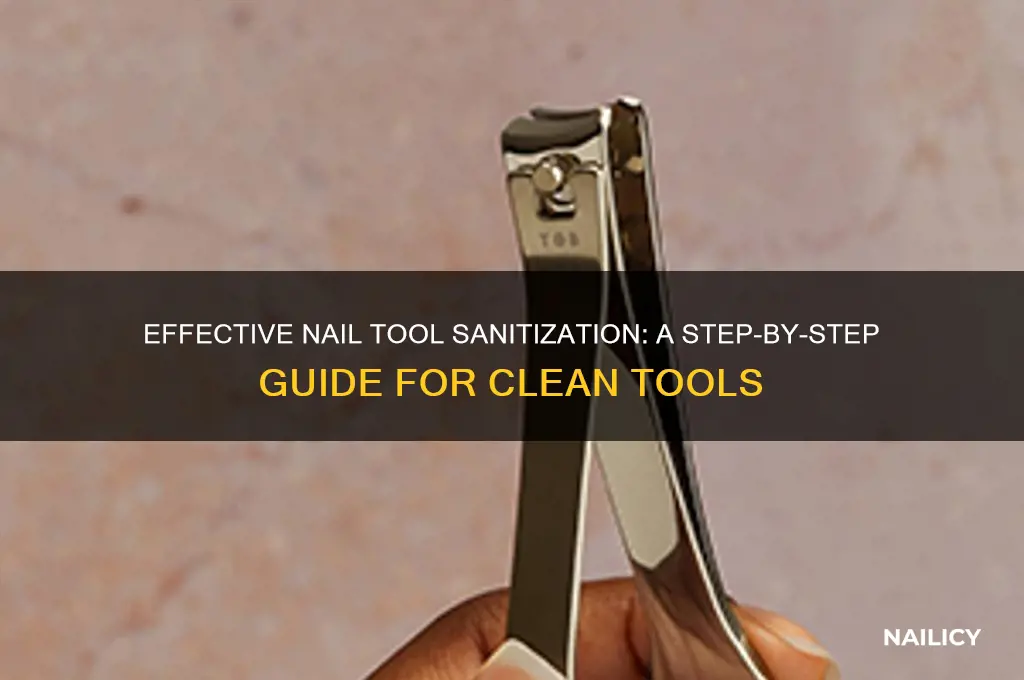 how do i sanitize my nail tools
