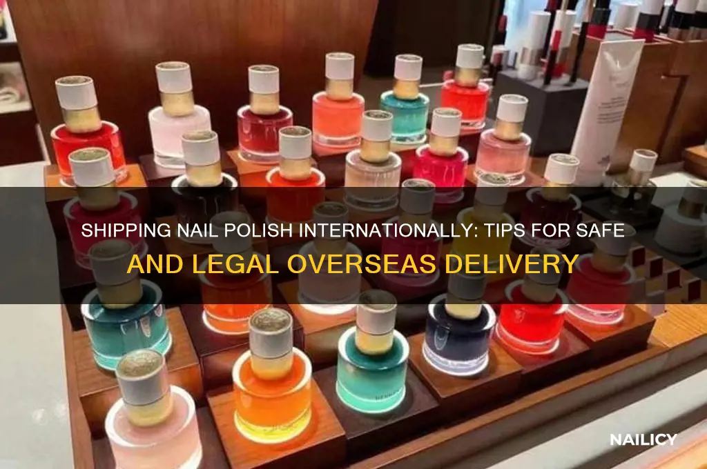 how do i send nail polish overseas