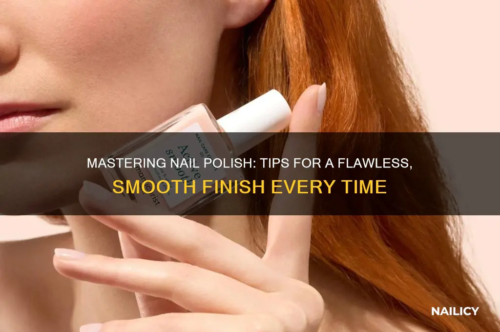 how do i smooth out polish on my nails