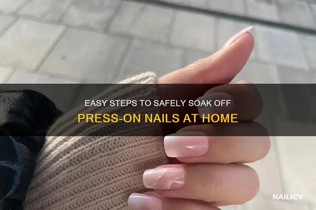 how do i soak off press on nails