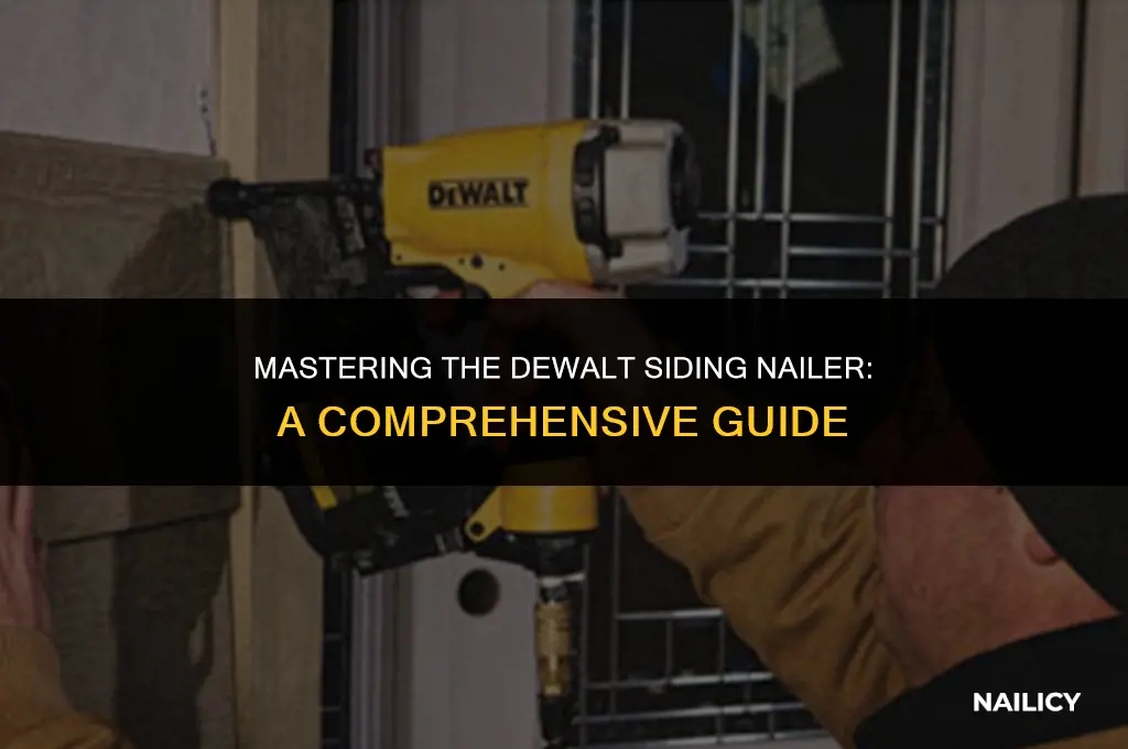 how do i use a dewalt siding nailer