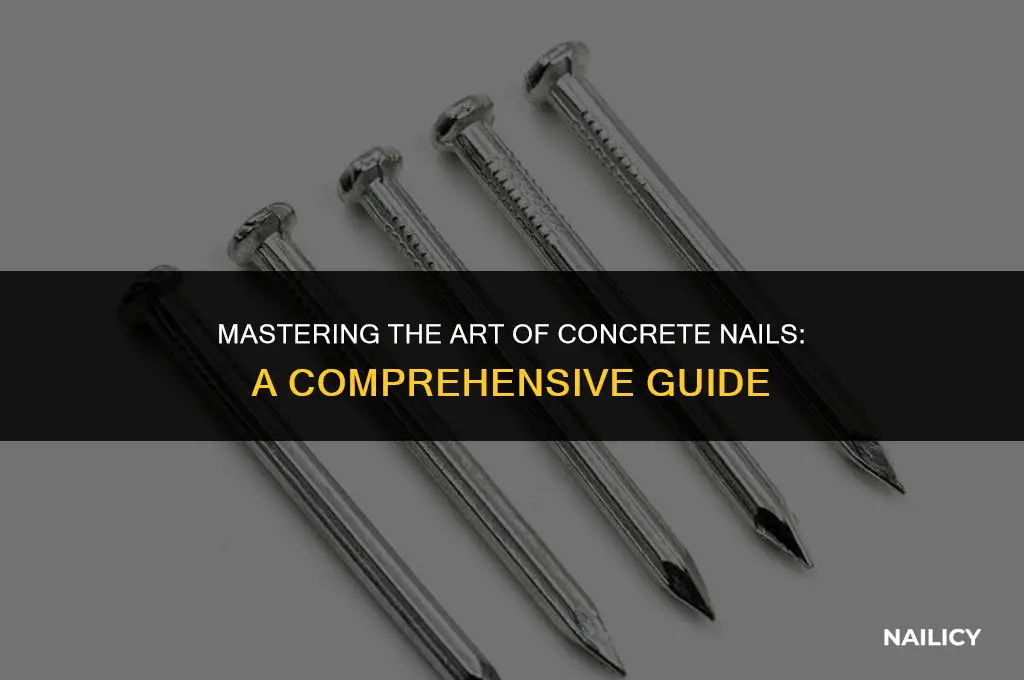 how do i use concrete nails