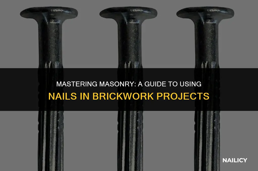 how do i use masonry nails