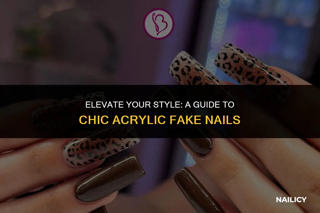 how do i use my chic acrylic fake nails