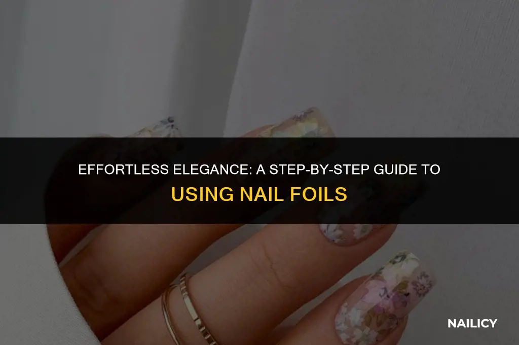 how do i use nail foils
