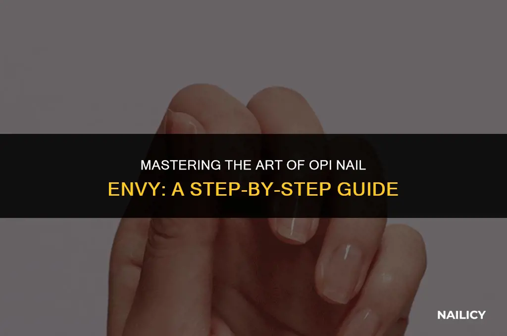how do i use opi nail envy