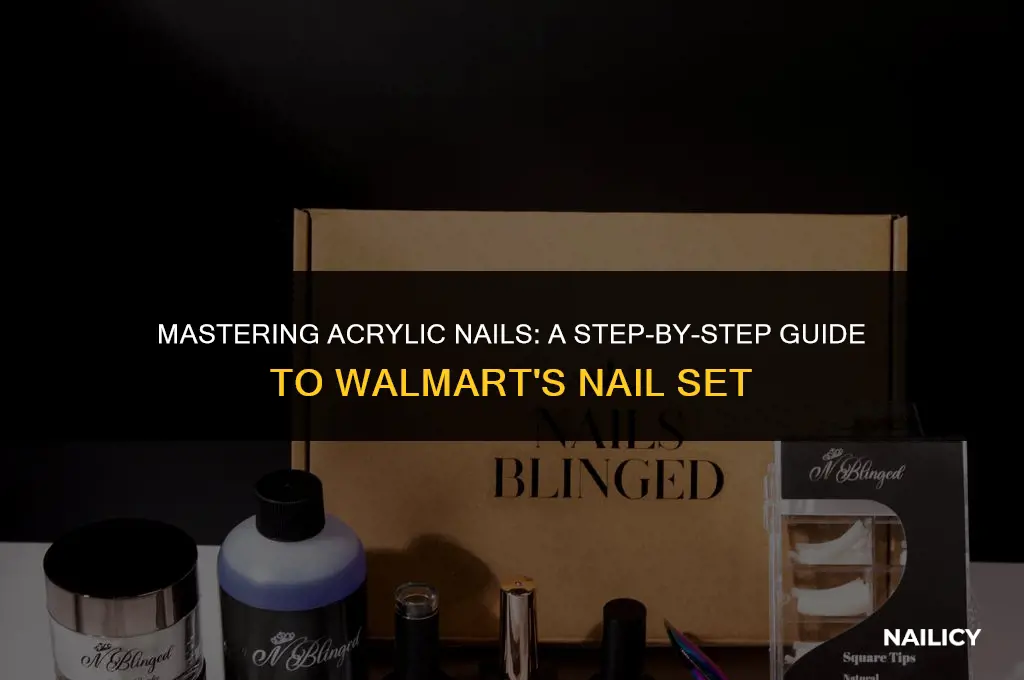 how do i use the acrylic nail set from wlmart