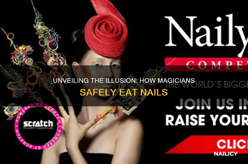 how do magicians eat nails