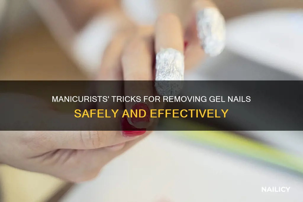 how do manicurists remove gel nails