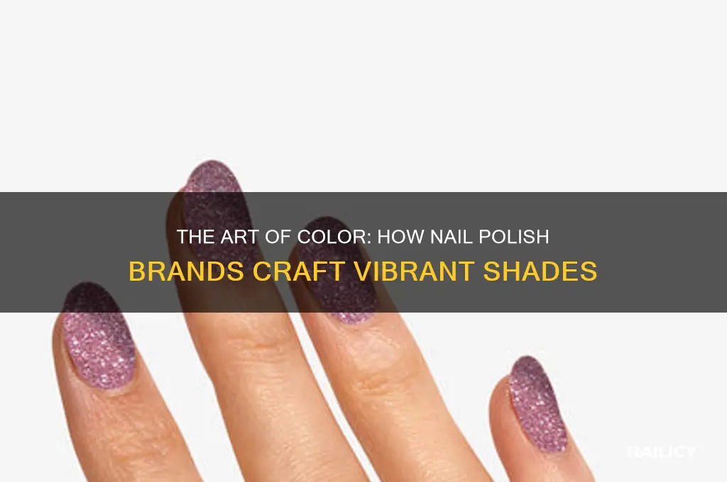 how do nail polish companies create colors