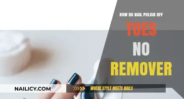 Removing Nail Polish without Remover: Toes Edition