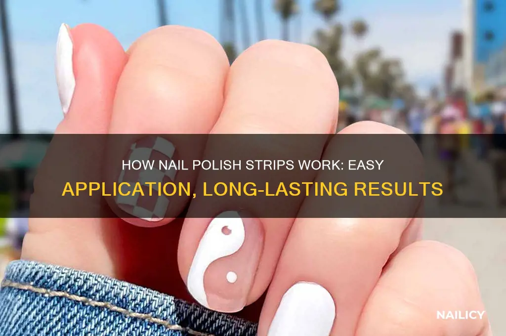 how do nail polish strips work