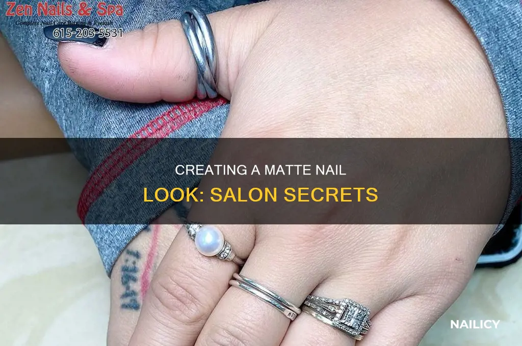 how do nail salons make matte nails