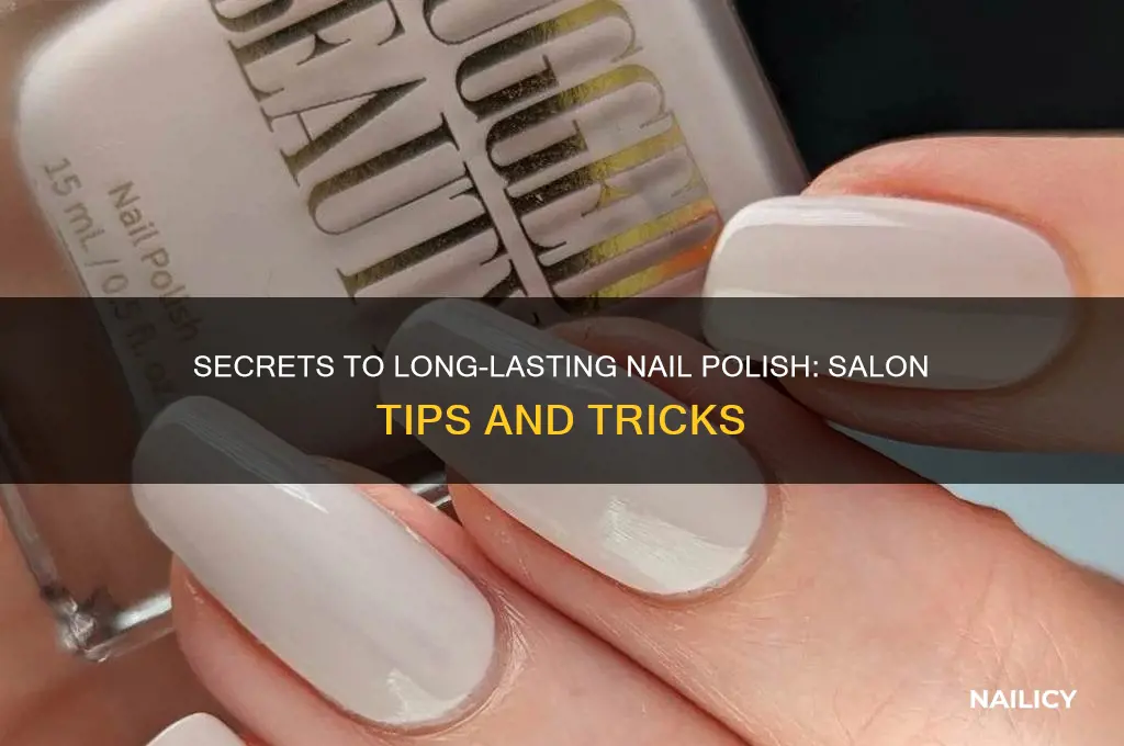 how do nail salons make polish last