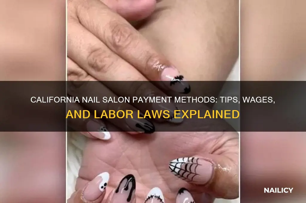 how do nail salons pay in california