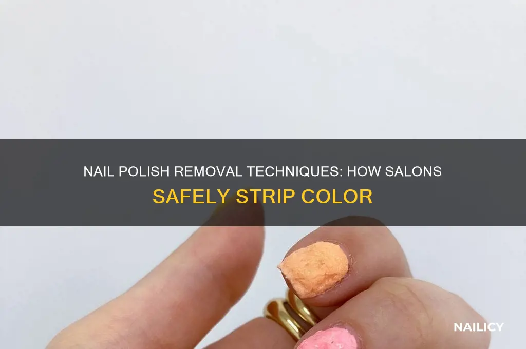 how do nail salons take nailpolish off