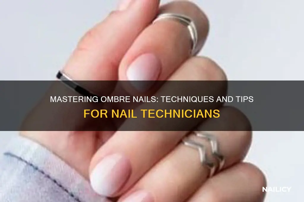 how do nail technicians do ombre nails