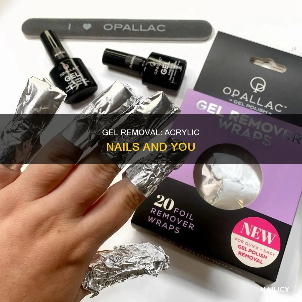 how do nail techs remove gel nail polish on acrylics