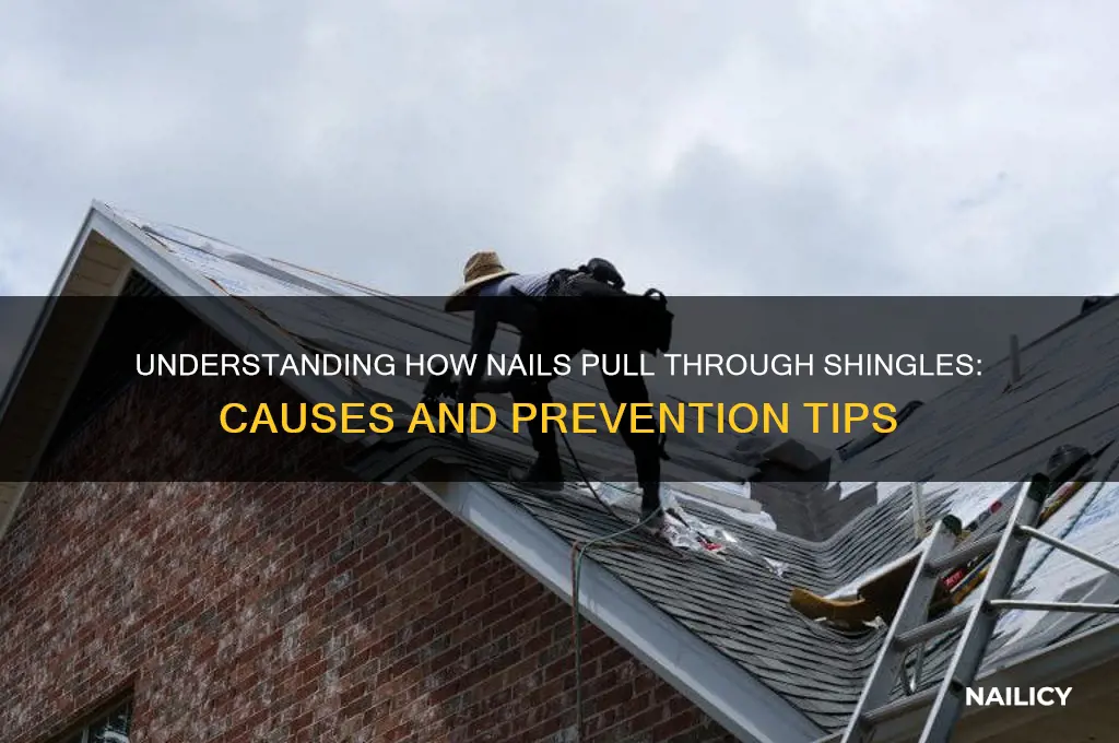 how do nails become pull through shingle