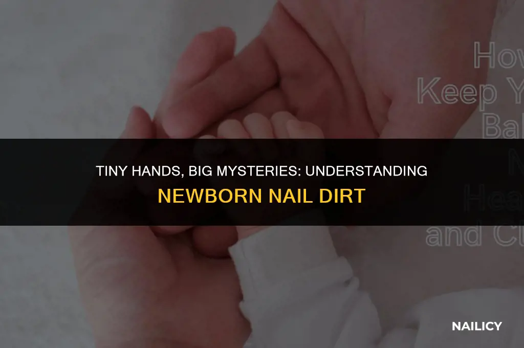 how do newborns get dirt in their nails