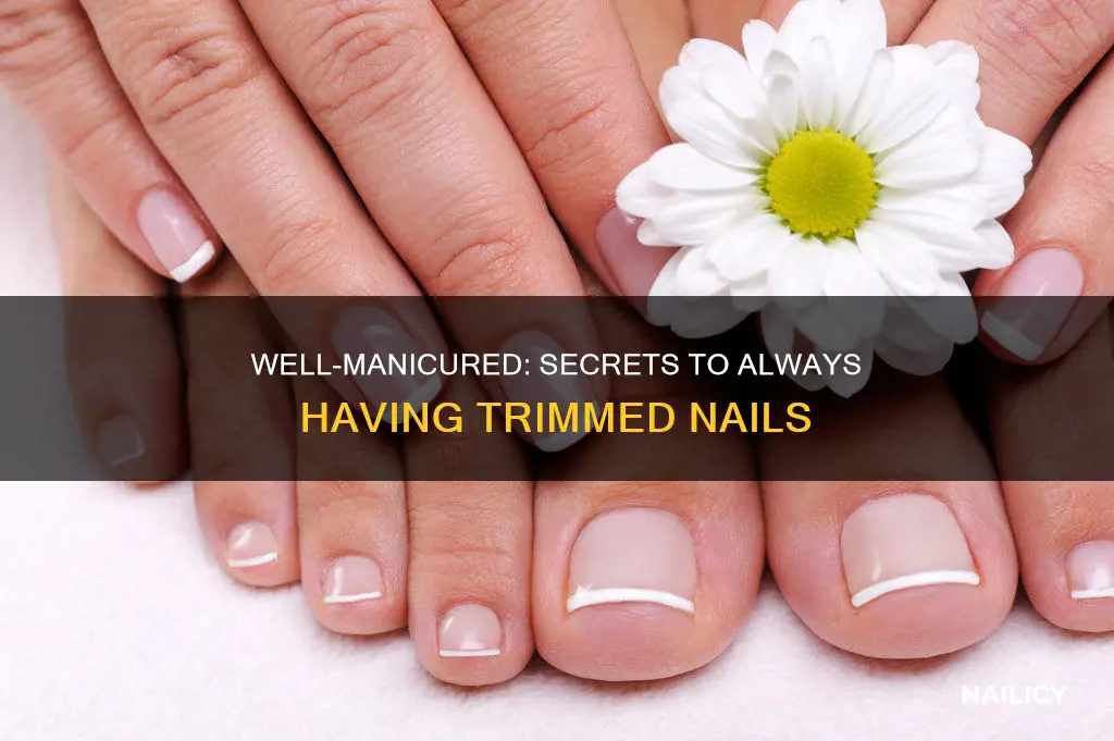 how do people always have thier nails trimmed