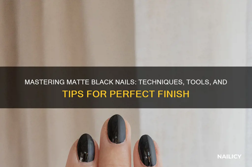 how do they do matte black nails