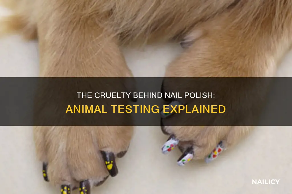 how do they test nail polish on animals