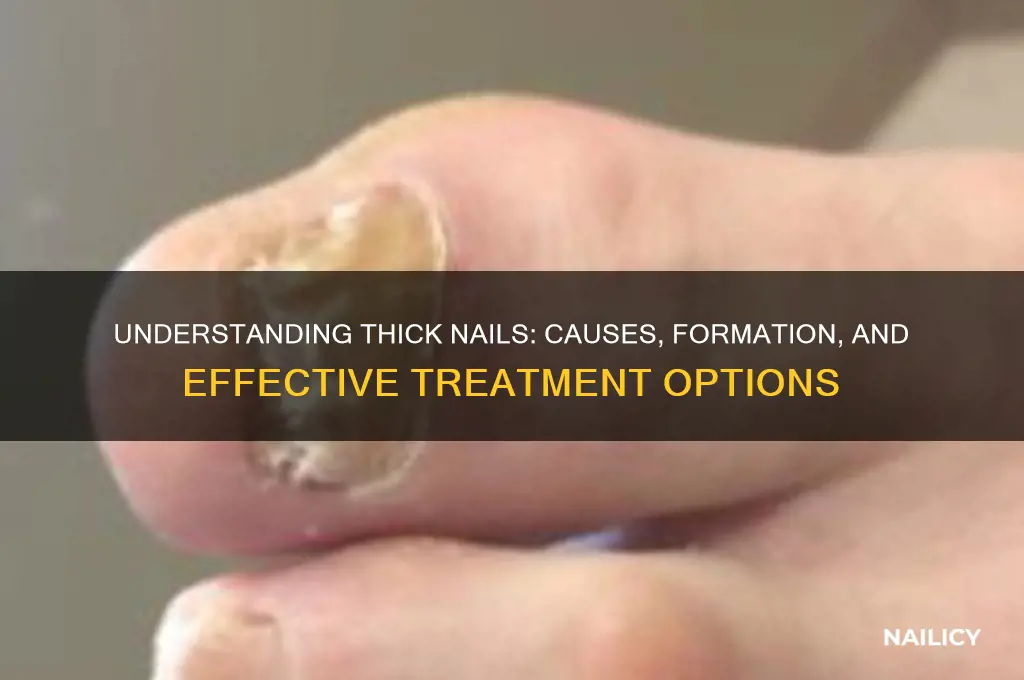 how do thick nails form