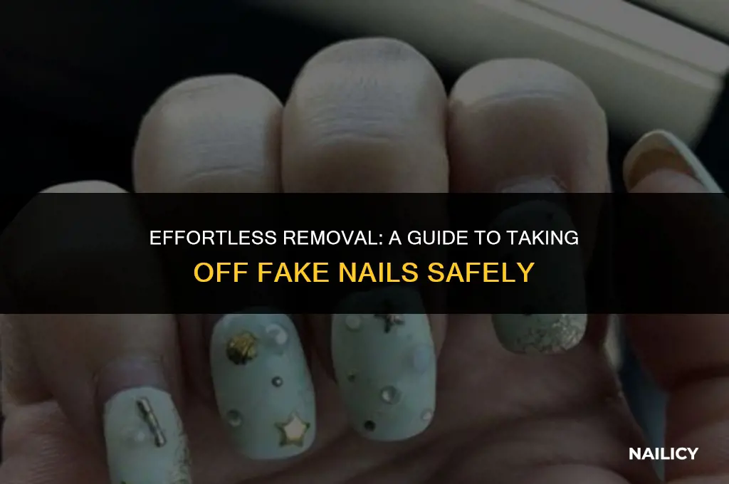 how do u get a fake nail off