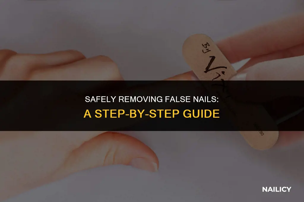 how do u get false nails off