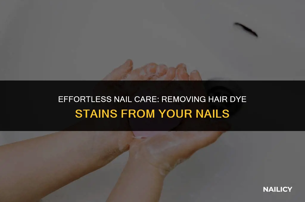 how do u get hair dye off your nails