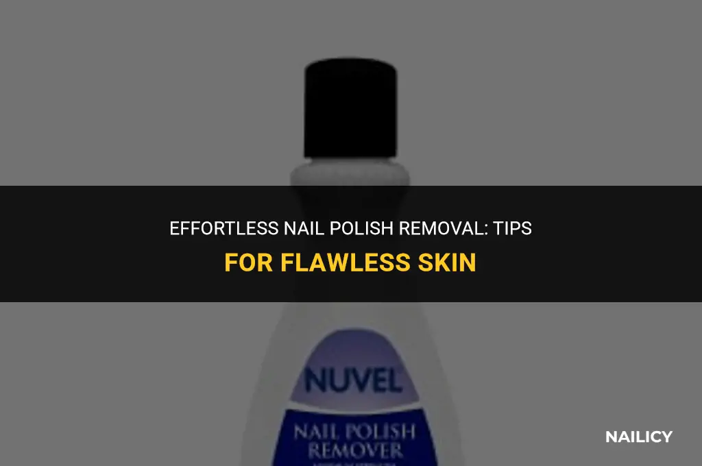 how do u get nail polish off skin