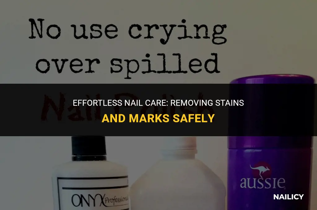how do u get s and s off your nails