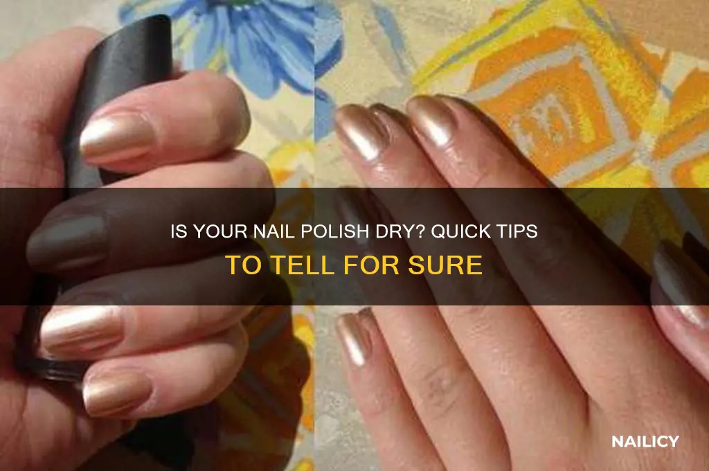how do u know your nail polish is all drid