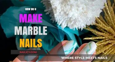 Creating a Swirly Marble Effect on Nails