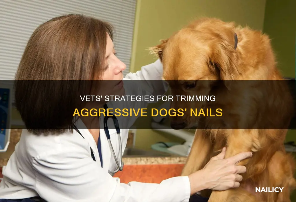 how do vets cut aggressive dog