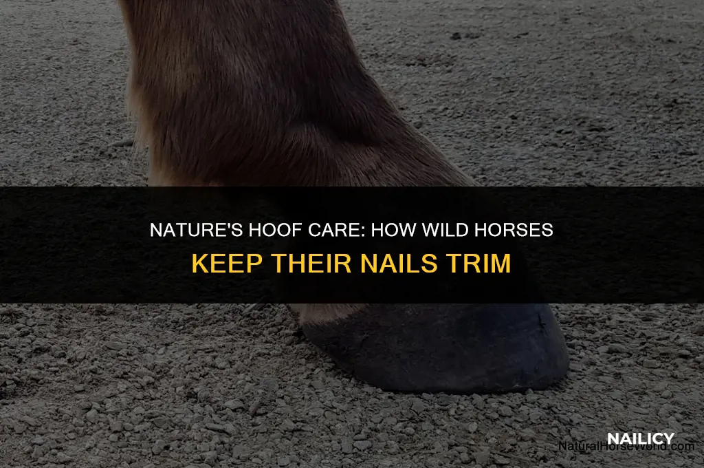 how do wild horse gets their nails trim