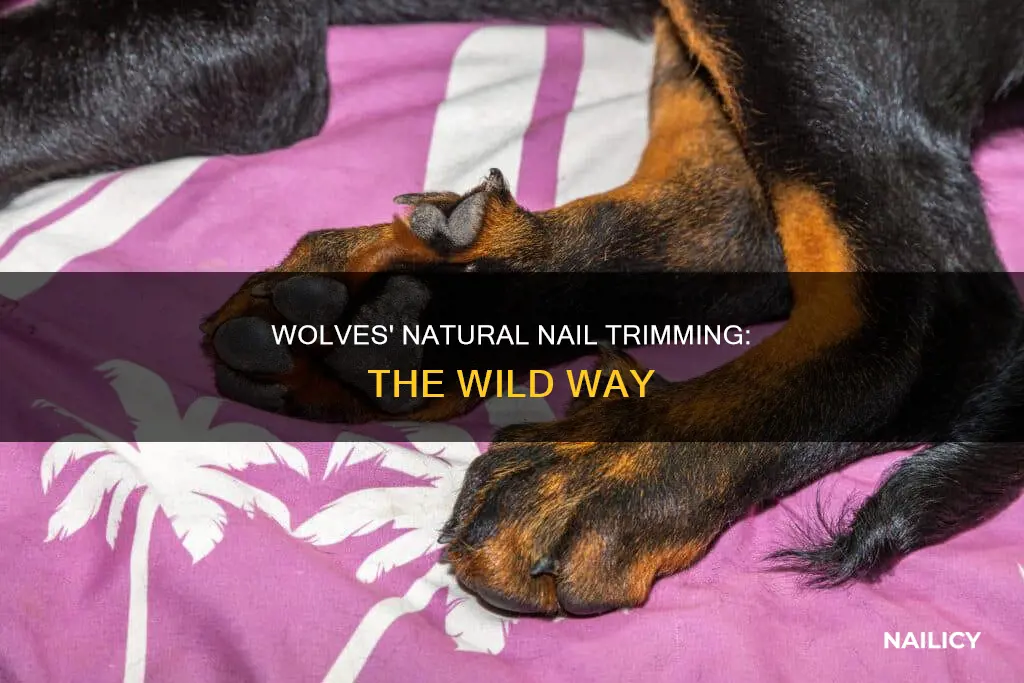 how do wolves trim their nails