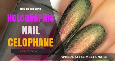 Master Holographic Nail Art: Easy Celophane Application Guide