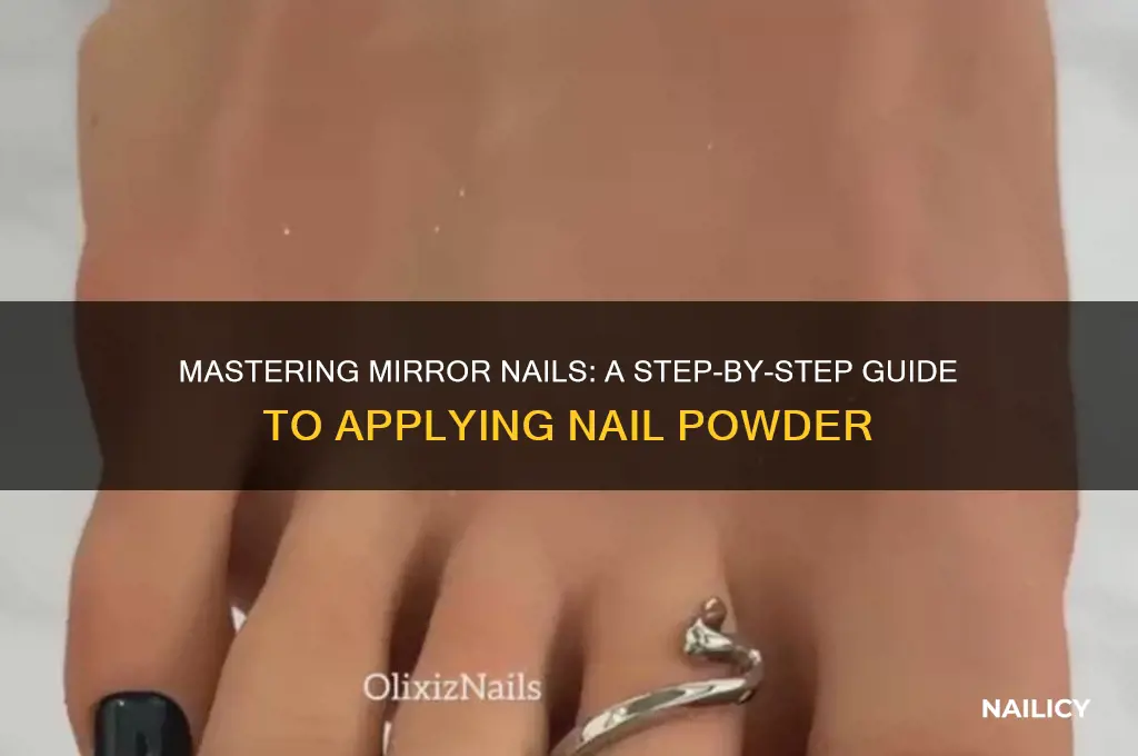 how do you apply mirror nail powder
