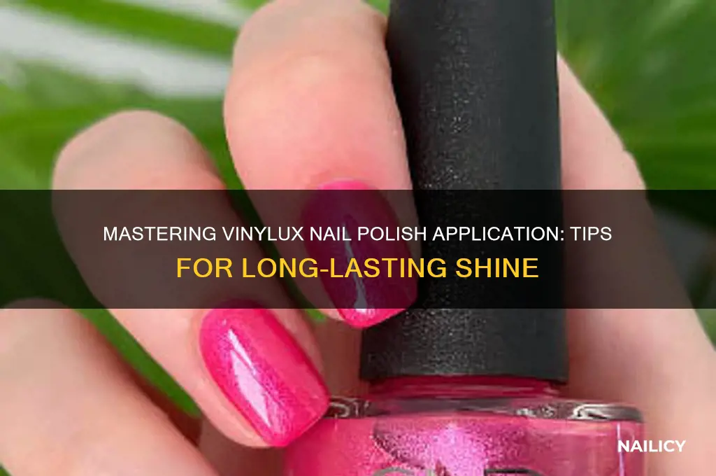 how do you apply vinylux nail polish