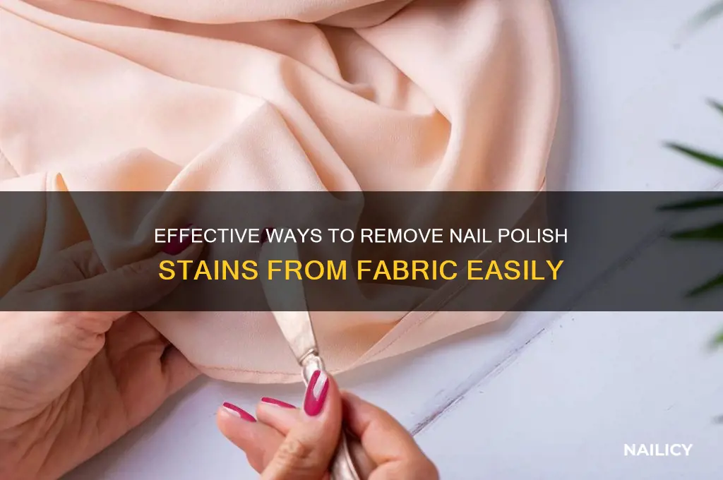 how do you clean nail polish off of fabric