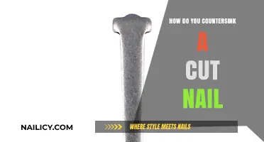 The Art of Countersinking Cut Nails: A Step-by-Step Guide