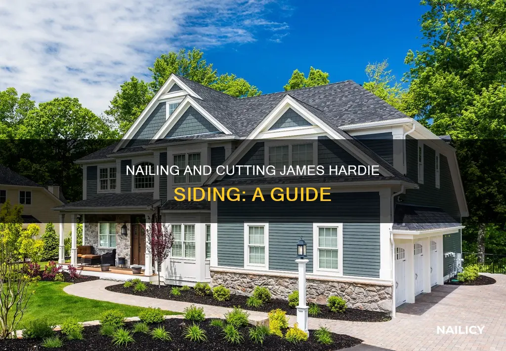 how do you cut and nail james hardie siding