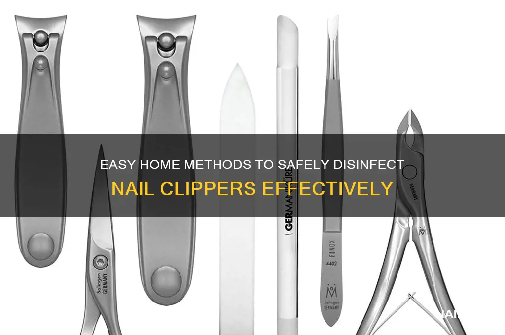 how do you disinfect nail clippers at home