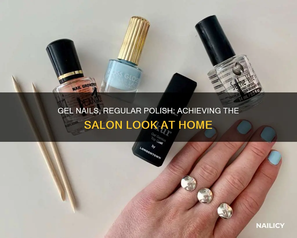 how do you do gel nails with regular polish