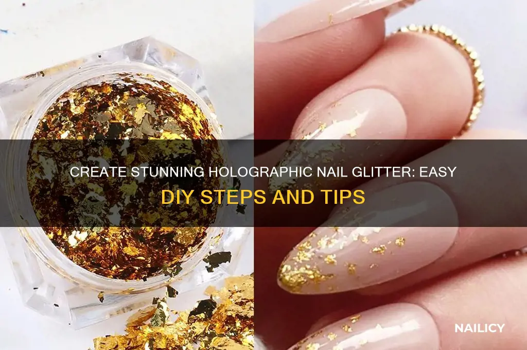 how do you do holographic nail glitter