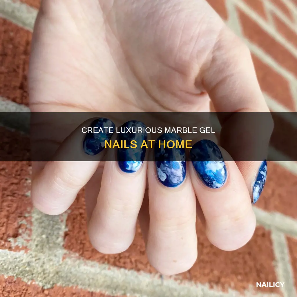 how do you do marble gel nails